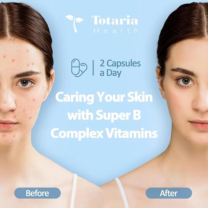13-in-1 Vitamin B Complex Plus B1, B2, B2, B3 B3 (Niacinamide), B4, B5, B5, B6, B6, B7 B7 (Biotin), B8 (Inositol), B9 (Fol...