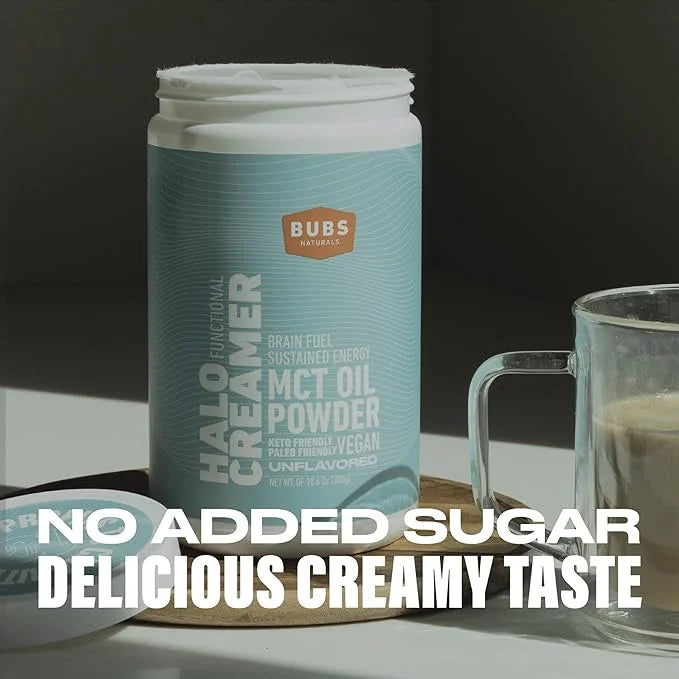 BUBS Naturals MCT Oil Powder - Medium Chain Triglycerides - Keto Vegan & Paleo Friendly - Healthy Coconut Fats + Low Carb ...