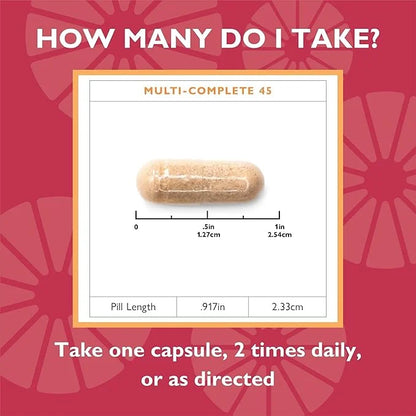 Celebrate Vitamins Multi-Complete, 45mg Iron – (60 Capsules)