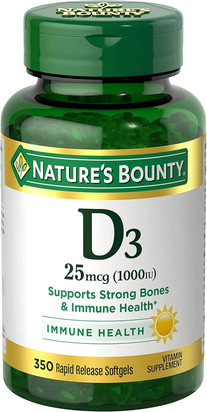 Nature's Bounty Vitamin D3 1000 IU 350 Ct
