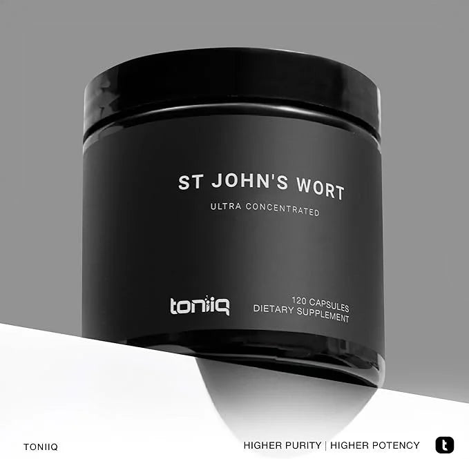 1,000mg Ultra High Strength St. John's 7X Concentrated 0.3% Hypericin 120 Capsules