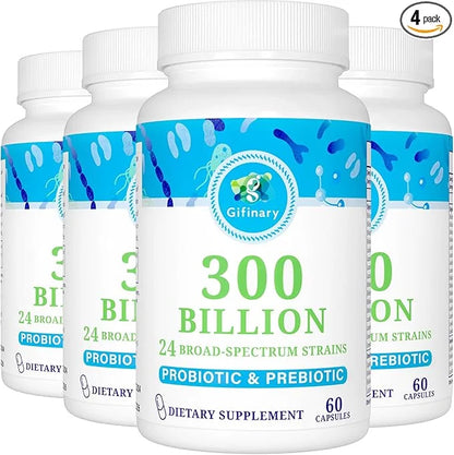 Probiotics for Women and Men, 300 24 Strains 15 Organic 8 Month