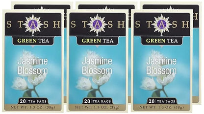 Stash Tea Jasmine Blossom Green Tea - Caffeinated, Non-GMO Project Verified Premium Tea with No Artificial Ingredients, 20...