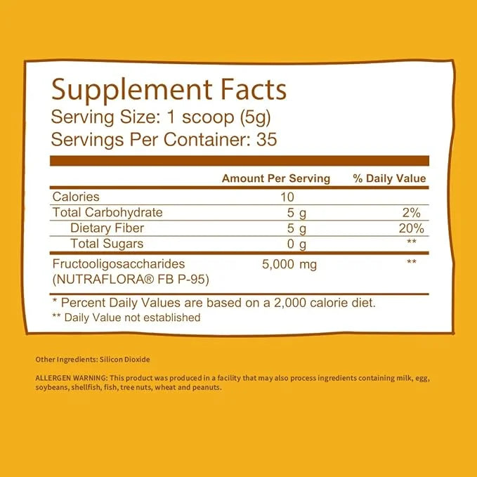 GOBIOTIX Fiber Supplement 1 Scoop 35 Servings (1 Pack)