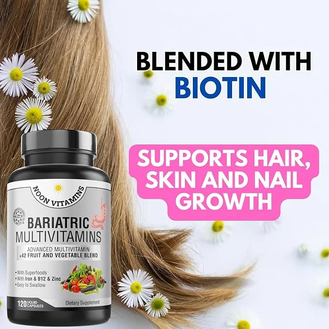 Bariatric Multivitamin with Iron & Zinc 42 Fruit 120 Capsules 2 Month