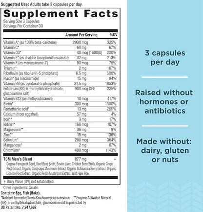 Ancient Nutrition Multivitamin for Men, Multi B12, Zinc, 90 Ct