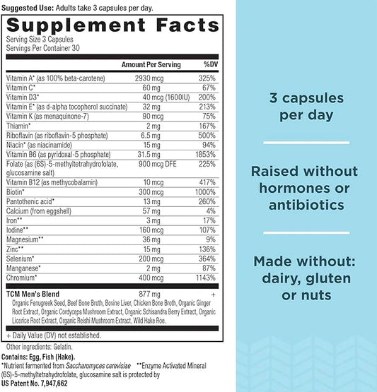 Ancient Nutrition Multivitamin for Men, Multi B12, Zinc, 90 Ct