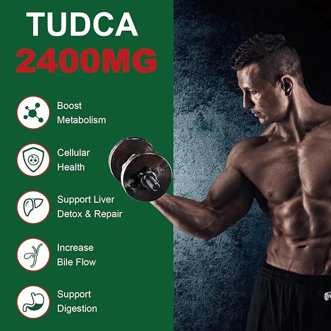 TUDCA Supplements 2400MG, Bile Salts Complex 60 Capsules