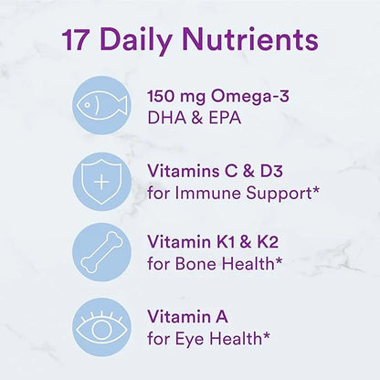 SmartyPants Fiber Supplement & Multivitamin D3, C, B12, B6, B6, Vitamin 3 Fish 180 Count (30 Day