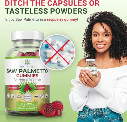 Vegan Saw Palmetto for Women & Men - Potent Saw Palmetto Extract, Prostate Supplements for Men, DHT Blocker for Womens Hai...