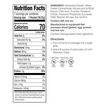 BariWise Protein Fruit Drink, Raspberry Lemonade, Low Sugar, Gluten Free, Keto Friendly & Low Carb (7ct) - Product Image