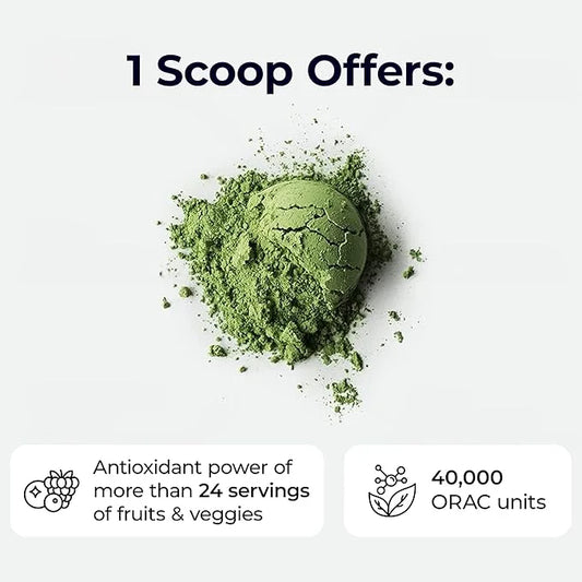 Paradise, ORAC Energy Greens Powder Extract, Super Antioxidants, Probiotics for Gut Health & Digestion, Vitamin C for Immu...