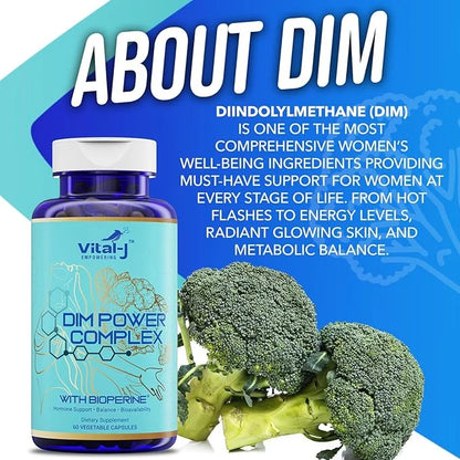 4-in-1 DIM Potent Complex 300mg - Estrogen Balance and Metabolism, Energy & Menopause Support Supplement with Bioperine (x...
