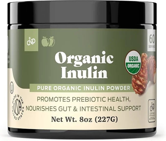 Pure Organic Inulin Powder Fiber Supplement 8oz Digestion