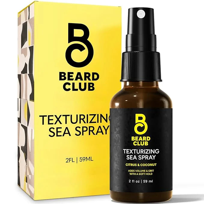 Beard Club Sea Salt Texture Spray for Men & Women - Thickening, Volumizing, Curl-Defining for All Hair Types - Paraben, Su...