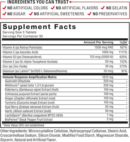 FORCE FACTOR Immunity, Immune Support Booster 1000mg of 90 Count 2)