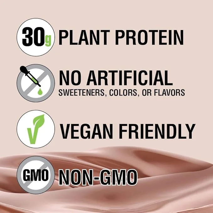 Lean Body Ready-to-Drink, Plant-Based Vegan Chocolate 30g Protein, 12)