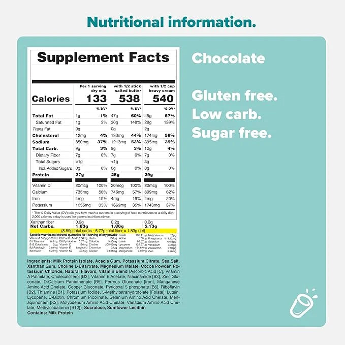 KETO CHOW CHOCOLATE 1 MEAL