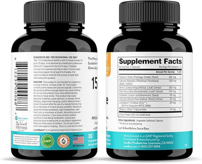 Sandhu's 15 Day Gut Cleanse Colon 30 Capsules Supplement,15 Days