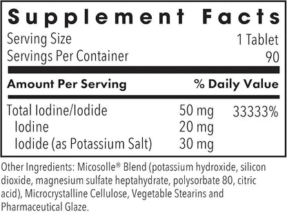 Optimox Iodoral 50 mg Supplement - Potassium Iodide Tablets, High Potency Iodine Tablets, Iodine Supplements for Thyroid S...