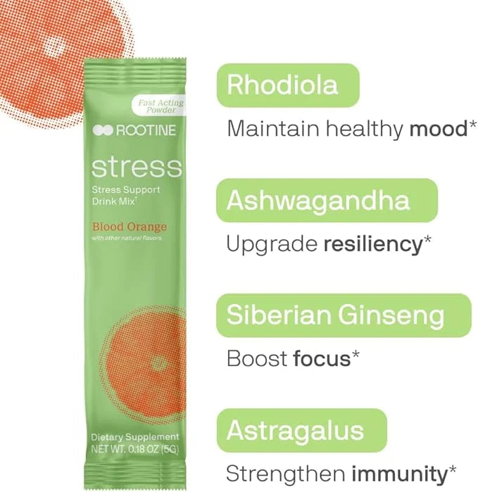 Stress Support Adaptogen Drink Mix Supplement 24 Pack.