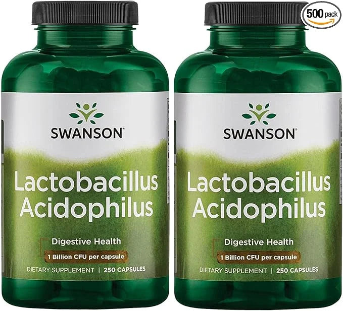 Swanson Lactobacillus Acidophilus 1 Billion (250 Capsules) 2 Pack