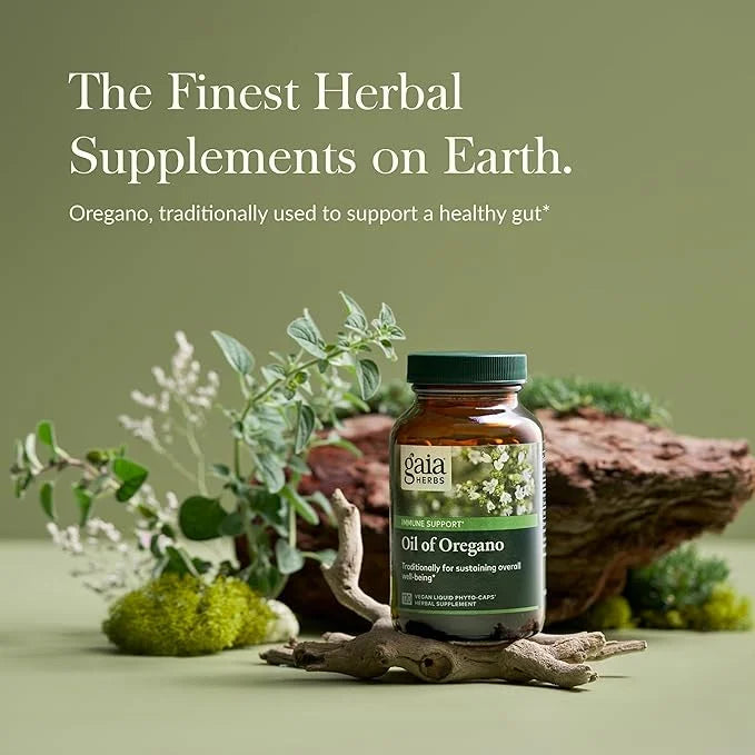 Gaia Herbs, Oil of Oregano, Vegan Liquid Phyto Capsules - Immune and Intestinal Support Supplement for Healthy Digestive F...