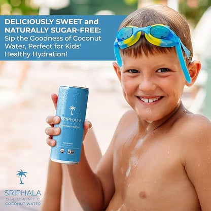 Sriphala Mineral Rich Nutritious Coconut Water Organic – with Fulvic Acid + Electrolyte Water – Non-GMO, Keto, Gluten-Free...