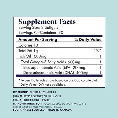 Prenatal Vitamin Lemon + DHA 3 Fish 26+ Vital 3rd Party 30 Servings