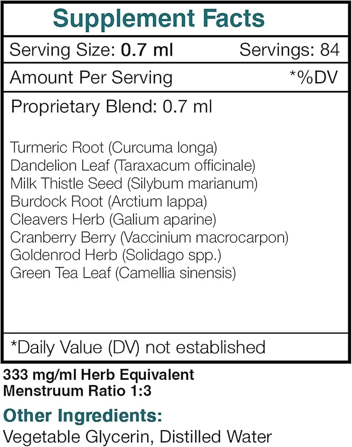 Tribal Detox Alcohol-Free Extract Turmeric, Dandelion, (2 fl