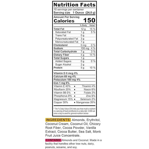 TGB Chocolate Almonds | 1g Net Carb Keto Snack | Gluten Free Low Carb Candy Nuts, 10 Ounces - Product Image