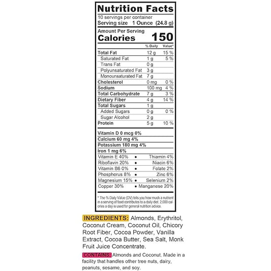 TGB Chocolate Almonds | 1g Net Carb Keto Snack | Gluten Free Low Carb Candy Nuts, 10 Ounces - Product Image
