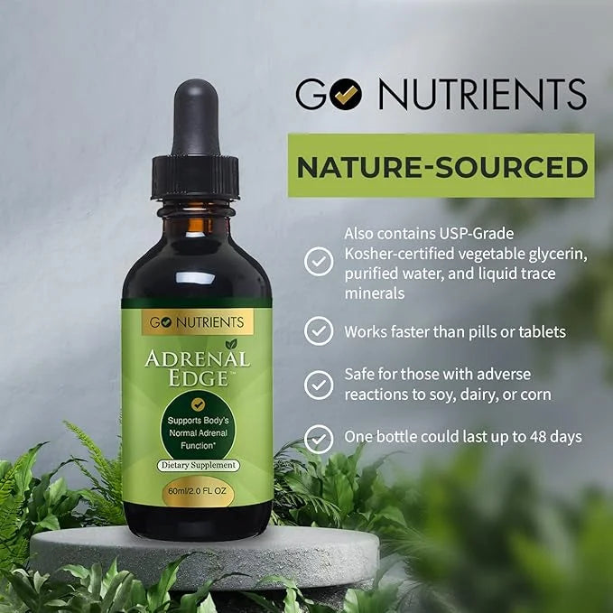 Go Nutrients Adrenal Edge Stress Relief 2.0 oz. 48 Servings