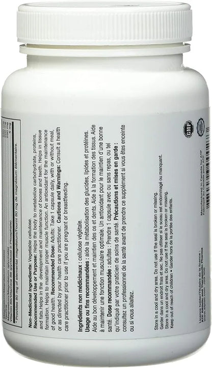 ATP LAB Ultra High Potency Magnesium 250mg, Magnesium 200mg, Magnesium 250mg, Vitamin B6 5mg 5mg - 90 Capsules