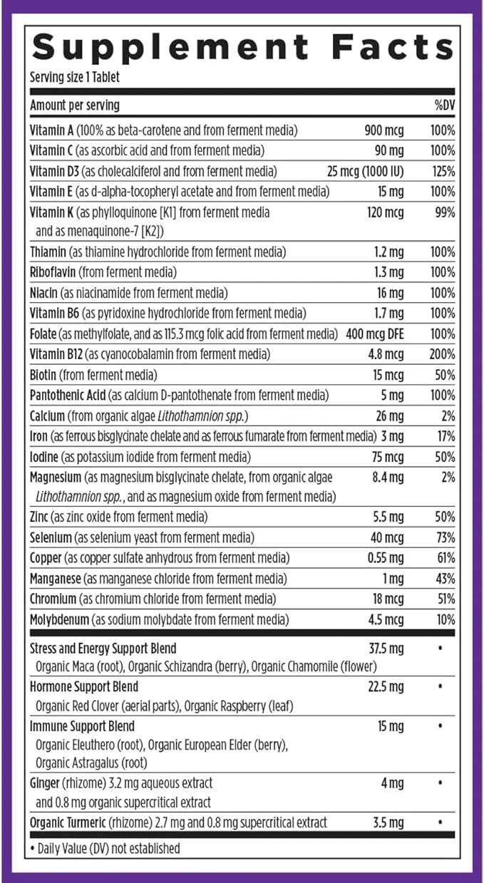New Chapter Women's Multivitamin for Immune, 20+ Nutrients 72 Count