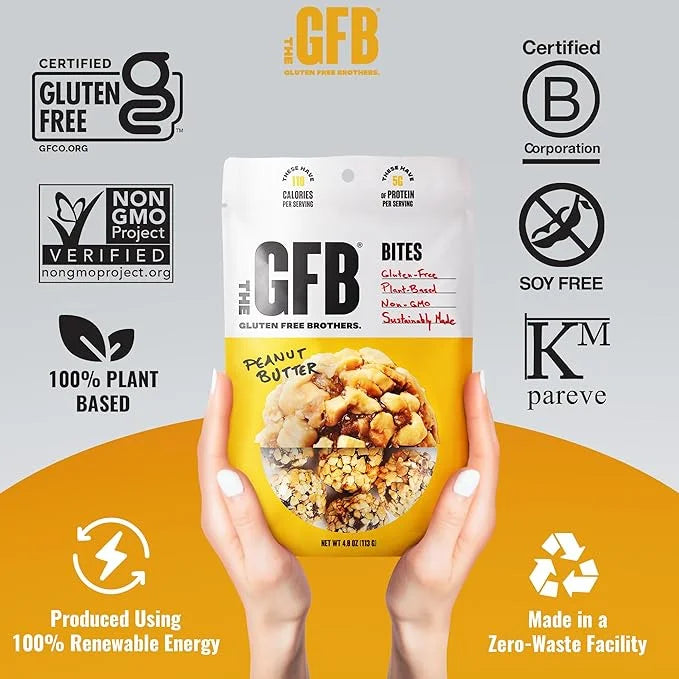 The GFB Variety Pack Protein Bites - Gluten Free, Plant Based, Non GMO, Sustainably Made – Ridiculously Tasty, Healthy, Ve...
