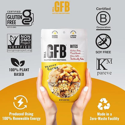 The GFB Variety Pack Protein Bites - Gluten Free, Plant Based, Non GMO, Sustainably Made – Ridiculously Tasty, Healthy, Ve...