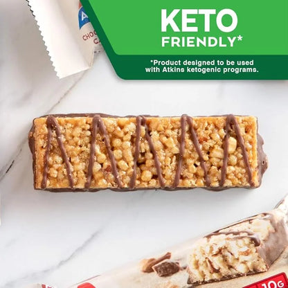 Atkins Chocolate Almond Caramel Bar, Keto-Friendly, Gluten Free with Real Almond Butter, 5 Count (Pack of 1) - Product Image