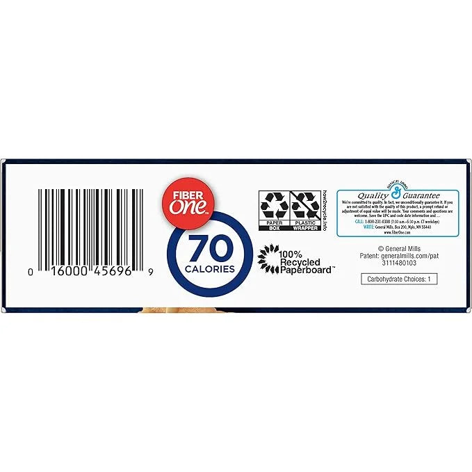 Fiber One 70 Calorie Soft-Baked Bars, Lemon, Snack Bars, 6 ct - Product Image