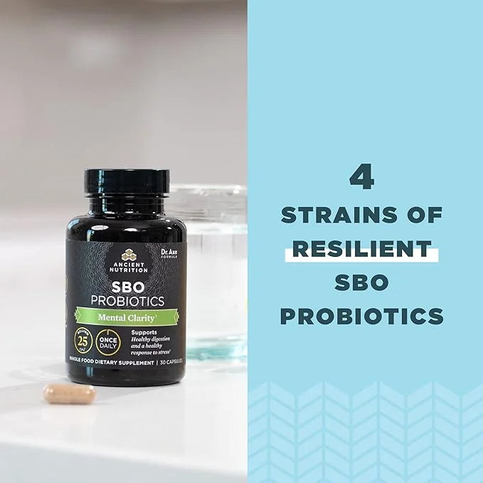 Probiotics for Mental Clarity by Ancient 30Ct, Helps 25 Billion