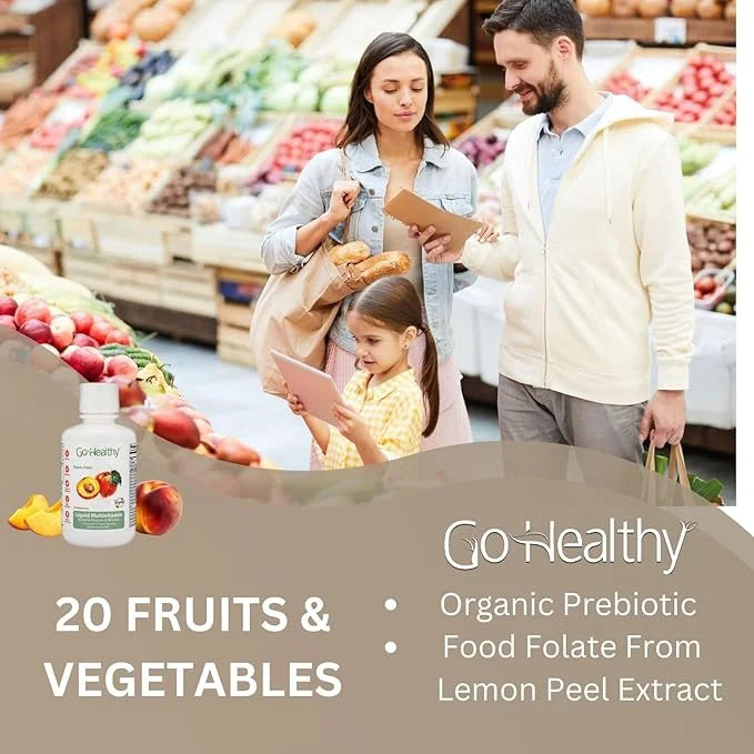 Go Healthy Multivitamin for Women, Men, Teens 20 Fruits 32 Servings