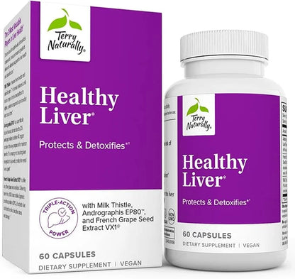 Terry Naturally Healthy Liver 60 Capsules EP80 & VX1 - 60 Servings