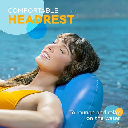 2025 New & Upgraded Sunlite Sports Heavy Duty River Tube Inflatable, Premium Water Float to Lounge Above Lake and River, O...