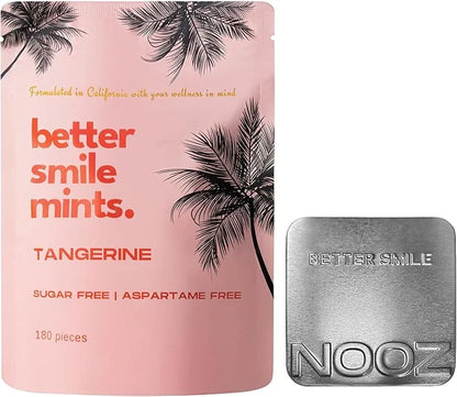 NOOZ Better Smile Mints - Oral Health Support & Fresh Breath - Zesty Flavor | Sugar-Free, Aspartame-Free Mints for Teeth &...