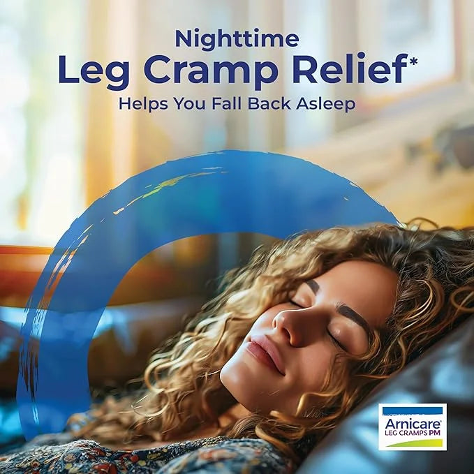 Boiron Arnicare Leg Cramps PM for Nighttime Relief from Cramping and Stiffness in Feet or Calves - 60 Tablets - Product Image