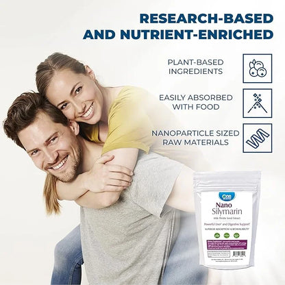 Nano Silymarin Powder Supplements- Milk Thistle 8 oz (227g)