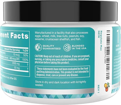 Eu Natural Regulate MAX Myo-Inositol & D-Chiro Inositol Supplement Powder for Women with Vitamin D & Folate PCOS Nutrition...