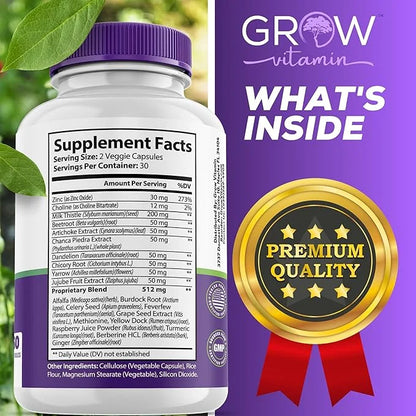 grow vitamin Liver Cleanse Detox Capsules 60 Capsules