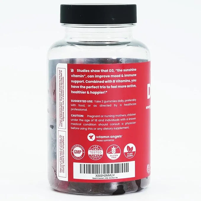 NutraChamps Vitamin B Complex Gummies, Vitamin B Gummies Boosts Energy & Metabolism, B Complex Vitamins B1, B2 (Riboflavin...