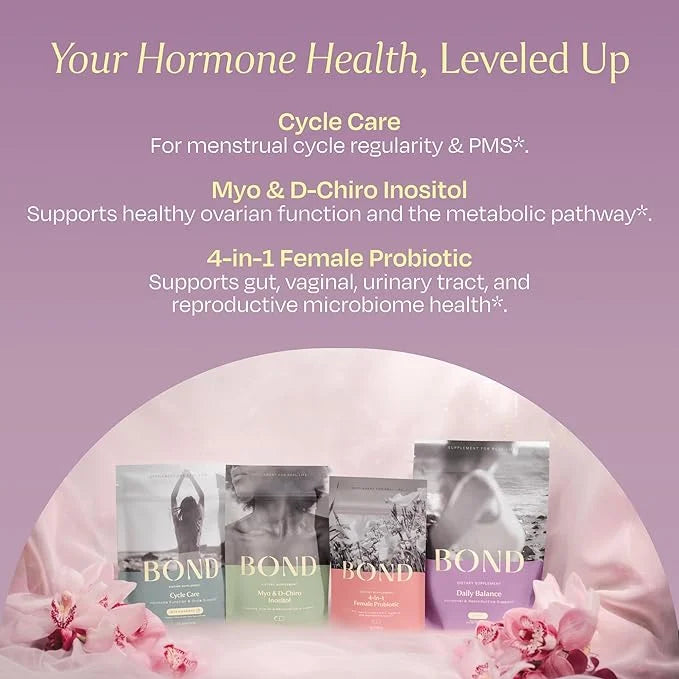 BOND Hormone Balance for Women 20 Travel Packs - Prenatal Vitamins - Supports Menstrual Cycles, Ovulation, Nutrient Levels...